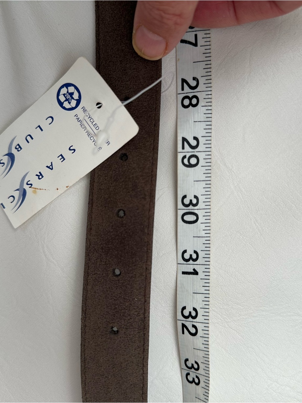 Vintage Suede Tortoiseshell Buckle Belt in Brown - Picture 5 of 5